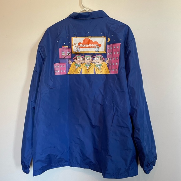 The Nick Box Exclusive Nickelodeon Windbreaker Bumper Cartoon Jacket 2XL - Picture 2 of 3